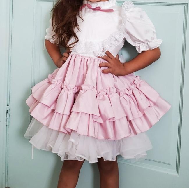 90's Kandy Ann Toddler cheapest Ruffle Dress 3T Pastel