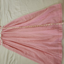 Load image into Gallery viewer, Vintage Semi-Sheer Pink Swiss Dot Maxi Dress kids 8/10