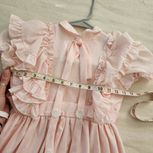 Load image into Gallery viewer, Vintage Martha's Miniatures Pink Ruffled Maxi Dress 5t