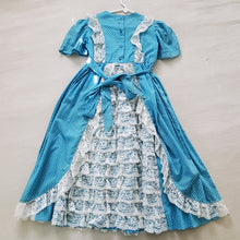 Load image into Gallery viewer, Vintage Lace Back Dotted Maxi Dress kids 6/8