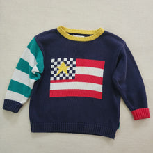 Load image into Gallery viewer, Vintage Gymboree Flag Knit Sweater 4t