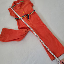 Load image into Gallery viewer, Vintage Healthtex Orange/Rainbow Pantsuit 4t