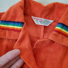 Load image into Gallery viewer, Vintage Healthtex Orange/Rainbow Pantsuit 4t