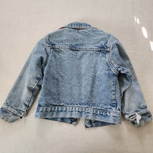 Load image into Gallery viewer, Vintage Levi's Flannel Lined Distressed Jean Jacket Orange Tab 4t