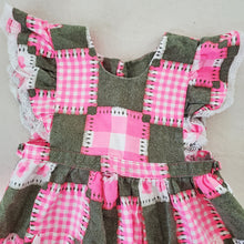 Load image into Gallery viewer, Vintage 60s/70s Patchwork Floral Dress kids 6 *flaw