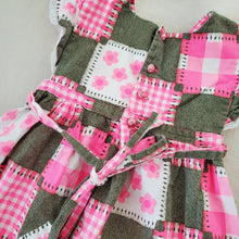 Load image into Gallery viewer, Vintage 60s/70s Patchwork Floral Dress kids 6 *flaw