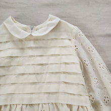 Load image into Gallery viewer, Vintage Neiman Marcus Cream Eyelet Floral Dress 5t