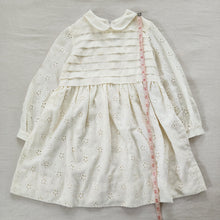 Load image into Gallery viewer, Vintage Neiman Marcus Cream Eyelet Floral Dress 5t