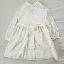 Load image into Gallery viewer, Vintage Neiman Marcus Cream Eyelet Floral Dress 5t