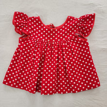 Load image into Gallery viewer, Vintage 70s Polka Dot Flowy Top 4t/5t *flaw