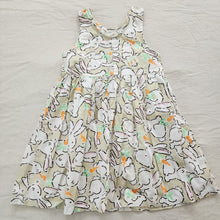 Load image into Gallery viewer, Vintage Bunny + Carrots Dress kids 6 *flaw