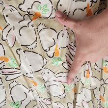 Load image into Gallery viewer, Vintage Bunny + Carrots Dress kids 6 *flaw