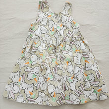 Load image into Gallery viewer, Vintage Bunny + Carrots Dress kids 6 *flaw