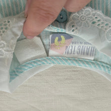 Load image into Gallery viewer, Vintage Blue Striped Sleeveless Dress 9/10