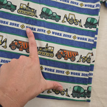 Load image into Gallery viewer, Vintage Construction Trucks Striped Tee 5t