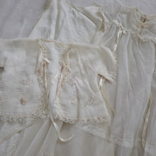 Load image into Gallery viewer, Vintage Baptism Sheer 3-Piece Dress Set Baby/Toddler