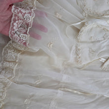 Load image into Gallery viewer, Vintage Baptism Sheer 3-Piece Dress Set Baby/Toddler
