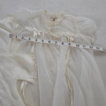 Load image into Gallery viewer, Vintage Baptism Sheer 3-Piece Dress Set Baby/Toddler