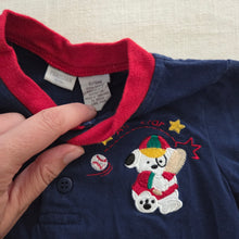 Load image into Gallery viewer, Vintage Bundle Baseball Animals Romper & Shirt 6-9 months