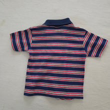 Load image into Gallery viewer, Vintage Navy/Red Striped Shirt 2t