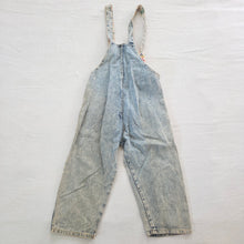 Load image into Gallery viewer, Vintage Neon Pop Denim Overalls 3t *flaw