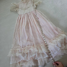 Load image into Gallery viewer, Vintage Pink Sheer Maxi Dress kids 6