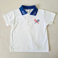 Load image into Gallery viewer, Vintage Tennis Collared Shirt 3t