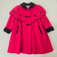 Load image into Gallery viewer, Vintage Rothschild Red/Black Coat 3t *flaws