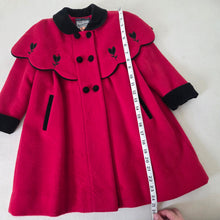 Load image into Gallery viewer, Vintage Rothschild Red/Black Coat 3t *flaws