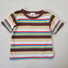 Load image into Gallery viewer, Vintage Neutral/Colorful Striped Shirt 3t