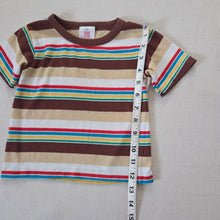Load image into Gallery viewer, Vintage Neutral/Colorful Striped Shirt 3t