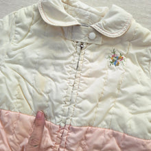 Load image into Gallery viewer, Vintage 50s Baby Girl Snowsuit 9-12 months