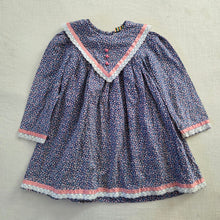 Load image into Gallery viewer, Vintage Small Floral Long Sleeve Dress 2t/3t