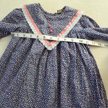 Load image into Gallery viewer, Vintage Small Floral Long Sleeve Dress 2t/3t