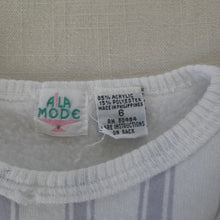 Load image into Gallery viewer, Vintage Carousel Blue Ruffled Dress kids 6