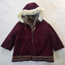 Load image into Gallery viewer, Vintage 70s Brown Hooded Coat 4t/5t *flaw
