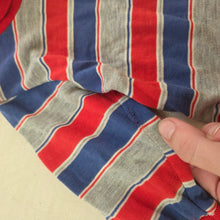 Load image into Gallery viewer, Vintage Red/Blue/Gray Striped Turtleneck 6-9 months *flaw