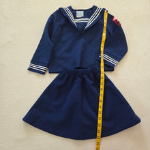 Load image into Gallery viewer, Vintage 2-Piece Girly Sailor Skirt Set 2t/3t