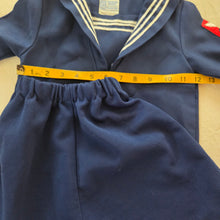 Load image into Gallery viewer, Vintage 2-Piece Girly Sailor Skirt Set 2t/3t