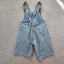 Load image into Gallery viewer, Vintage Guess Leather Patch Cutoff Shortalls kids 6