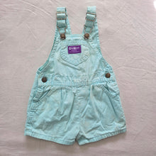 Load image into Gallery viewer, 80s Vintage Oshkosh Light Blue Shortalls 12 months