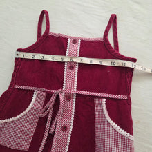 Load image into Gallery viewer, Vintage 70s Gingham Sleeveless Dress 4t *flaw