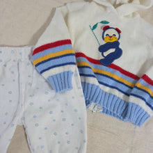 Load image into Gallery viewer, Vintage Panda Sweater + Star Pants Bundle 3 months