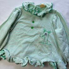 Load image into Gallery viewer, Vintage 70s Giraffe Green Dotted Long Sleeve 12 Months