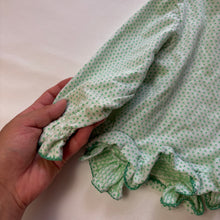 Load image into Gallery viewer, Vintage 70s Giraffe Green Dotted Long Sleeve 12 Months
