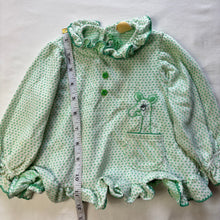 Load image into Gallery viewer, Vintage 70s Giraffe Green Dotted Long Sleeve 12 Months