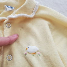Load image into Gallery viewer, Vintage Yellow Bunny PJs + Sleepsack Bundle 0-12 months