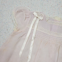 Load image into Gallery viewer, Vintage Pink Sheer Lace Dress 12-18 months