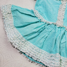 Load image into Gallery viewer, Vintage Blue Frilly Dress 3t?
