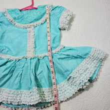 Load image into Gallery viewer, Vintage Blue Frilly Dress 3t?